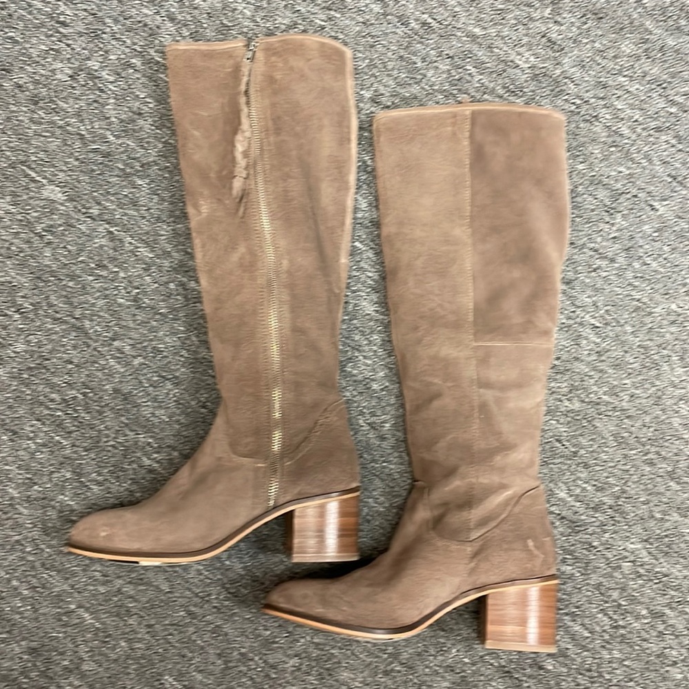 Taupe Suede Boots